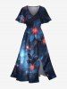 Hibiscus Flowers Light Spot Print Plus Size Matching Hawaii Beach Outfit For Couples -  