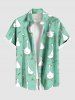 Goose Flowers Dragonfly Wheat Print Plus Size Matching Hawaii Beach Outfit For Couples -  