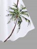 Plus Size Coconut Tree Print Hawaii Tank Dress -  