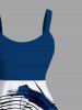 Musical Notation Print Plus Size Matching Hawaii Beach Outfit For Couples -  