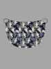 Plus Size Tropical Leaf Hibiscus Flower Print Hawaii Convertible Beach Cover Up -  