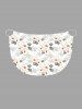 Plus Size Coconut Tree Hibiscus Flower Print Hawaii Convertible Beach Cover Up -  