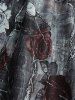 Plus Size Rose Flower Marble Print Lace Trim Ruched Tank Dress -  