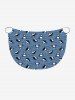 Plus Size Cute Shark Sea Waves Print Hawaii Convertible Beach Cover Up -  