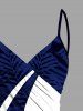 Plus Size Coconut Tree Colorblock Print Convertible Hawaii Beach Cover -  