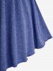 Plus Size Medieval Renaissance Ruched Off Shoulder  Asymmetrical Tee With Grommets Lace Up Marled Waistcoat -  