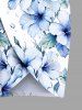 Plus Size Flowers Leaf Tropical Print Convertible Hawaii Beach Cover -  