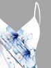 Plus Size Flowers Leaf Tropical Print Convertible Hawaii Beach Cover -  