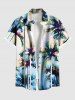 Coconut Tree Ombre Print Plus Size Matching Hawaii Beach Outfit For Couples -  