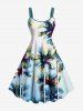 Coconut Tree Ombre Print Plus Size Matching Hawaii Beach Outfit For Couples -  