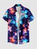 Tenue de plage hawaïenne assortie grande taille, motif fleurs et paillettes, imprimé 3D, pour couples - Concorde 