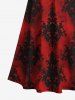 Plus Size Tie Dye Floral Pattern Print Cold Shoulder Crisscross Maxi Dress -  