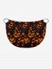 Plus Size Pumpkin Lantern Branch Print Halloween Convertible Beach Cover Up -  