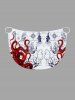 Plus Size Octopus Sailboat Anchor Print Hawaii Cruise Convertible Beach Cover Up -  