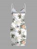 Coconut Tree Hibiscus Flower Sun Boat Print Plus Size Matching Hawaii Beach Outfit For Couples -  
