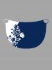 Two Tone Flower Leaf Branch Print Plus Size Matching Hawaii Beach Outfit For Couples -  