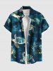 Turtle Ombre Sea Print Plus Size Matching Hawaii Sea Creatures Beach Outfit For Couples -  