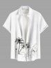 Coconut Tree Mountain Seascape Print Plus Size Matching Hawaii Beach Outfit For Couples -  