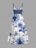 Flowers Print Plus Size Matching Hawaii Beach Outfit For Couples -  