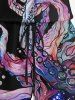 Plus Size Colorful Octopus Dots Print Cinched Hawaii Romper -  