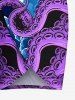 Plus Size Octopus Sea Waves Print Hawaii Convertible Beach Cover Up -  