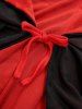 Halloween Vampire Costume Tie Hooded Cape Cloak -  