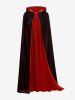 Halloween Vampire Costume Tie Hooded Cape Cloak -  