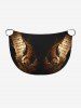Robe de plage convertible grande taille à imprimé symboles musicaux vieillis - Noir S