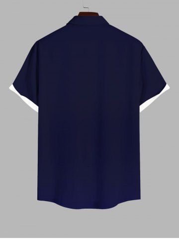 Coconut Tree Ombre Colorblock Print Plus Size Matching Hawaii Beach Outfit For Couples