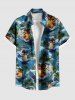 Coconut Tree Sea Waves Surfing Ducks Ship Print Plus Size Matching Hawaii Beach Outfit For Couples -  
