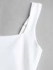 Women's Sexy Elegant Solid Color Backless Ruched Draped Thigh High Split Square Neck Adjustable Shoulder Straps Party Evening Gown Maxi Dress -  