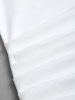Women's Sexy Elegant Solid Color Backless Ruched Draped Thigh High Split Square Neck Adjustable Shoulder Straps Party Evening Gown Maxi Dress -  