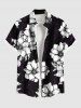 Flowers Print Plus Size Matching Hawaii Beach Outfit For Couples -  