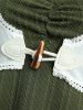 Plus Size Ruffles Ruched Textured Cami Top And Lace Trim Buckle Long Sleeve Top -  