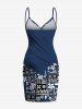 Flower Ethnic Graphic Print Plus Size Matching Hawaii Beach Outfit For Couples -  