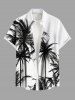 Coconut Tree Print Plus Size Matching Hawaii Beach Outfit For Couples -  