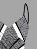Robe de plage convertible grande taille à imprimé feuilles tropicales et cocotiers hawaïens - Blanc 2X