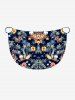 Robe de plage convertible grande taille à imprimé cocotier, hibiscus, fleurs et bières hawaïennes - Noir 5X