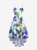 Hibiscus Flower Leaf Parrot Print Plus Size Matching Hawaii Beach Outfit For Couples -  