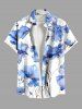 Flowers Print Plus Size Matching Hawaii Beach Outfit For Couples -  