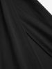 Women's Sexy Solid Color Faux Pearl Decor Low Cut Square Neck Non-adjustable Shoulder Straps Mini Fit And Flare Dress -  