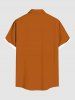 Chemise à carreaux grande taille pour homme, avec poches boutonnées et imprimé Halloween - Orange S