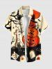 Halloween Costume Pumpkin Cross Owl Tree Tombstone Print Plus Size Matching Outfit For Couples -  