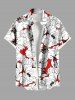 Hibiscus Flowers Print Plus Size Matching Hawaii Beach Outfit For Couples -  