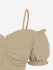 Flowers Leaf Print Plus Size Matching Hawaii Beach Outfit For Couples -  