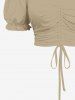 Flowers Leaf Print Plus Size Matching Hawaii Beach Outfit For Couples -  
