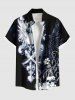 Halloween Skulls Wings Flowers Print Plus Size Matching Outfit For Couples -  