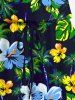 Matching Hawaii Shirt and Romper Plus Size Beach Outfit Tropical Leaf Hibiscus Printed for Couples -  