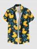 Cute Duck Drop Print Plus Size Matching Hawaii Beach Outfit For Couples -  