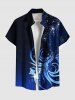 Floral Pattern Glitter 3D Print Plus Size Matching Hawaii Beach Outfit For Couples -  
